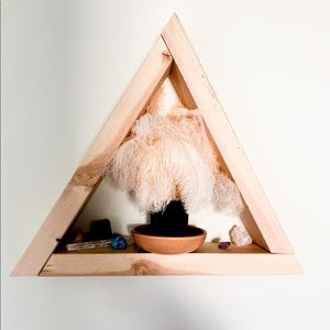 Geometric bohemian style shelve